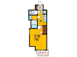 ﾌｧｰｽﾄｽﾃｰｼﾞ江戸堀ﾊﾟｰｸｻｲﾄﾞ(707)の物件間取画像